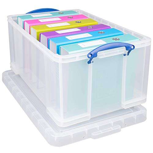 Really Useful Box 64 Litre Plastic Storage Box Clear £12 @ Amazon