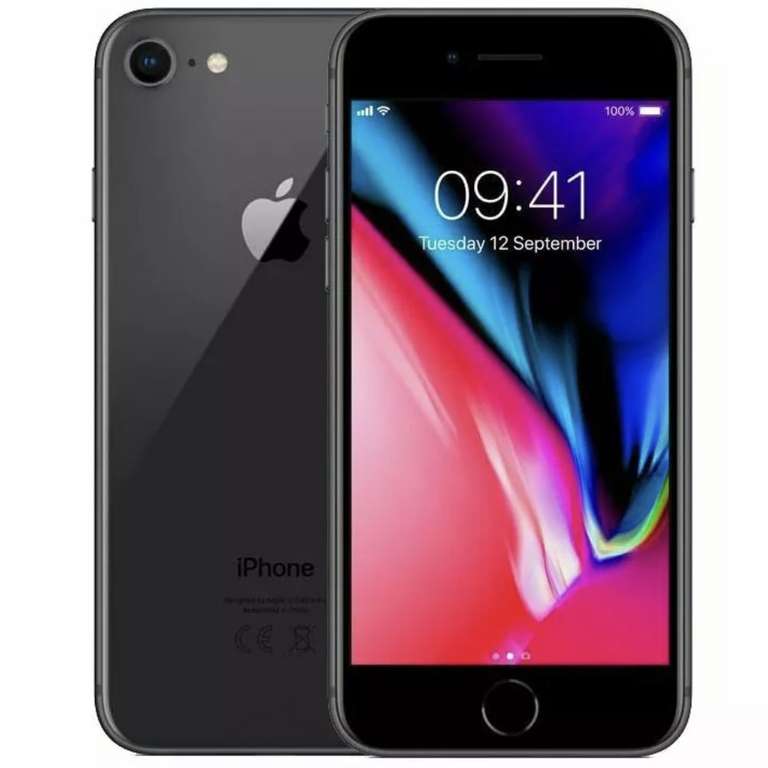 Apple iPhone 8 64GB 128GB 256GB - Unlocked - All Colours - VERY GOOD CONDITION - £105.01 with code @ mobilecrazylimited ebay