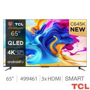 TCL 65C645K 65 Inch QLED 4K Ultra HD Smart TV + 5 Year Warranty