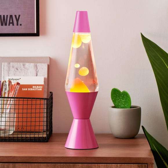 Hot Pink Lava Lamp - £8.40 Click & Collect @ Dunelm