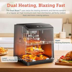 COSORI Smart Air Fryer Oven Dual Blaze 6.4L, Double Heating Elements - Prime Exclusive