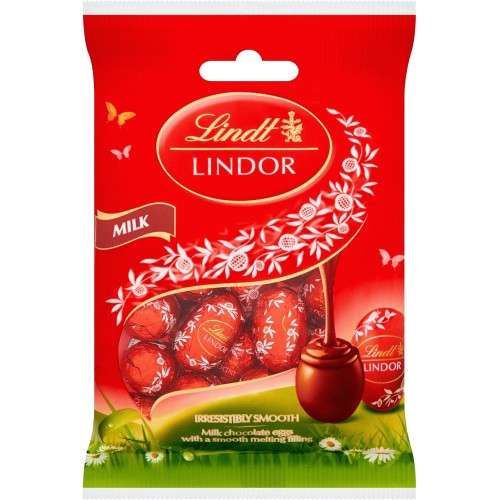 Lindt Lindor Chocolate Mini Eggs 80g (Milk / White)
