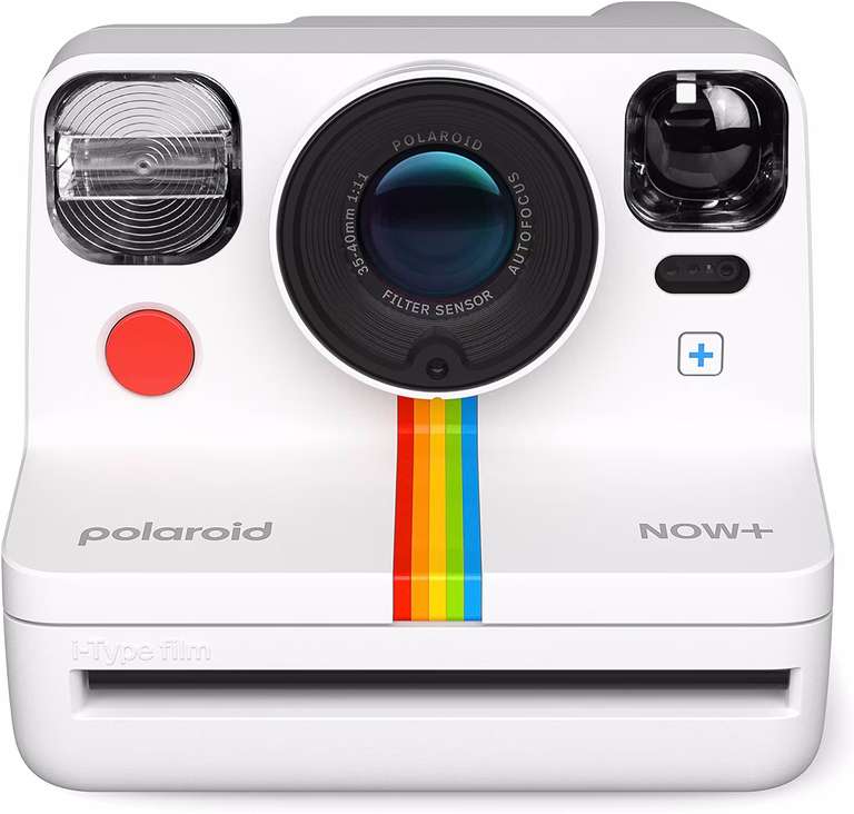 Polaroid Now+ Gen 2 Autofocus USB-C Instant Camera ( Black / Green / White ) with smartphone app + filter set + rechargeable battery