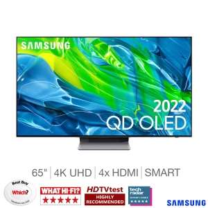 Samsung 65 Inch QD OLED 4K Ultra HD Smart TV QE65S95BATXXUU 5 year guarantee (Membership Required) - £1828.99 + Claim £300 voucher @ Costco