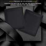 Eono Small Leather Wallets with RFID- 2 Note Compartment Ultra Slim Wallet W/Voucher - Sold by Authorized Leather Goods