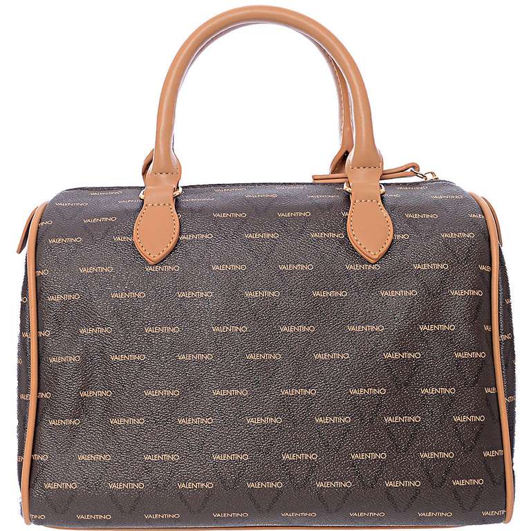 Valentino Bags Women's Brown Liuto Monogram Logo Bowler Bag | hotukdeals