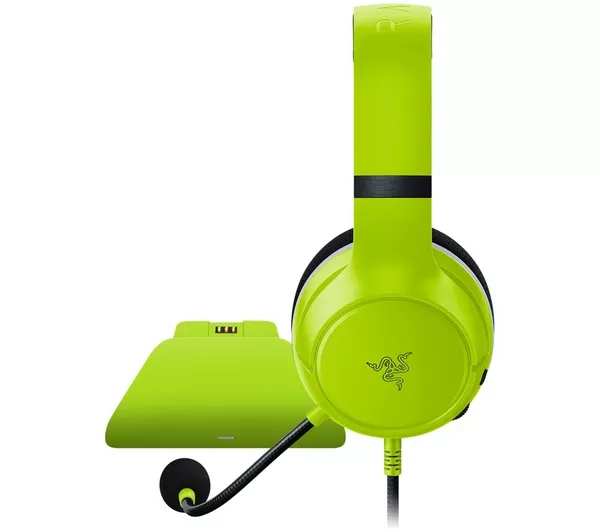 Razer Essential Duo Xbox Headset & Charging Stand Bundle – Electric Volt - Free C&C