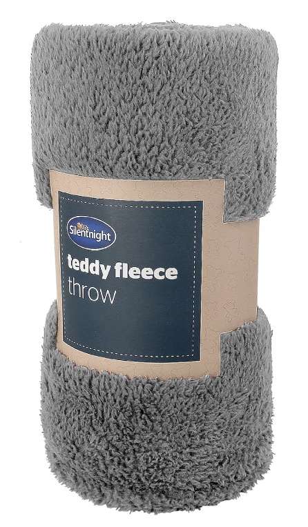 Silentnight Grey Waffle Fleece Throw | hotukdeals
