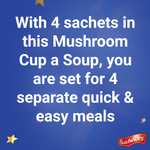 3 x Batchelors Cup a Soup Cream of Mushroom Instant Soup Sachets, 99 g Box (Pack of 9 Boxes) - £3.37 / £2.81 S&S