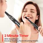 Rechargeable Power Toothbrush with 8 Brush Heads, Sonic Toothbrushes 40,000 VPM, 5 Cleaning Modes - Sold by seago