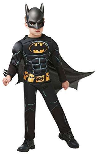Rubie's Official Batman Black Deluxe Child's Costume, Superhero Fancy Dress (Age 7-8) - Very Good sold by Amazon Warehouse