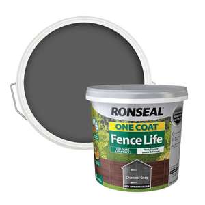 Ronseal One Coat Fence Life Exterior Wood Paint (5 Colours Available) 5L :- £6 + Free Click & Collect @ Wilko