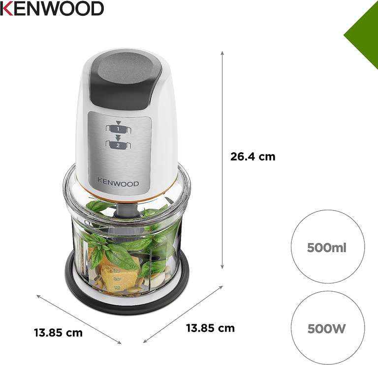 Kenwood CHP61.100WH EasyChop 500W Mini Chopper - Free Click & Collect