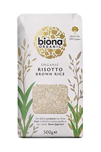 Biona Organic Risotto Rice Brown 500g (Pack of 6) - £2.99 @ Amazon