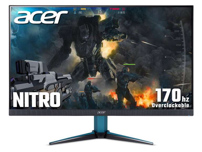 ACER Nitro VG272UVbmiipx Quad HD 27" IPS LCD Gaming Monitor, Black - £229.98 / £233.47 delivered @ Ebuyer