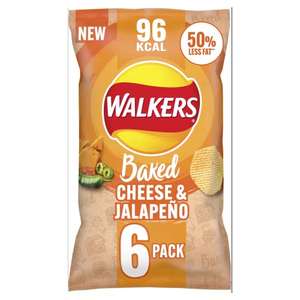 Walkers Oven Baked Cheese & Jalepeno Crisps 6 x 22g - £2 each or 2 for £3 @ Amazon
