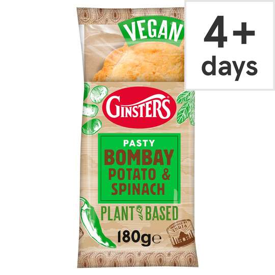 Ginsters Pasty Bombay Potato and Spinach w/Clubcard
