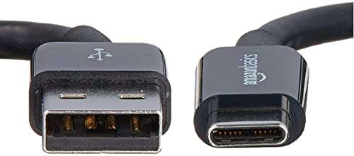 Amazon Basics USB Type-C to USB-A 2.0 Male Cable - (2.7 Meters) £4.93 @ Amazon