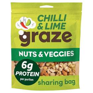 Graze Punchy Nut Punchy Protein Sharing Bag 118G (ALL flavours £1.38) @ Tesco