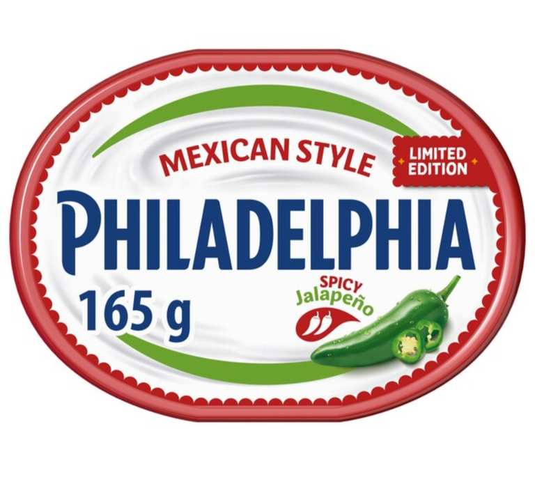 Philadelphia Mexican Style Spicy Jalapeno Soft Cream Cheese 165g at Birmingham in Perry Barr