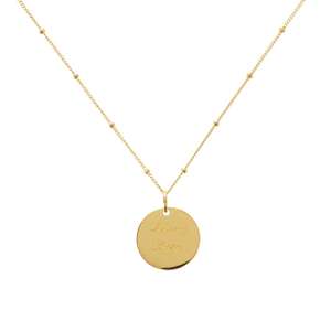 Moon & Back Gold Plated Rainbow Disc 'Always There' Engraved Necklace for £12.50 click & collect @ Argos
