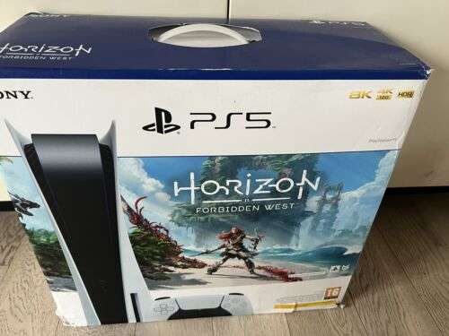 Sony PS5 PlayStation 5 Disc Console Horizon Forbidden West Bundle 825GB NEW ( Damaged Box ) £454 with code @ Centu_2015 eBay store