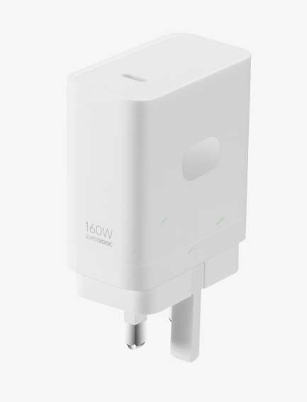 OnePlus SUPERVOOC 160W Type-C Adapter White UK + 1m Cable (Via App)