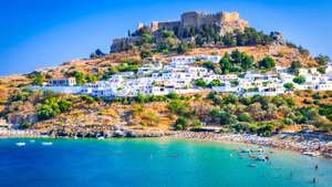 Direct return flight from Manchester to Rhodes (Greece), 24th to 27th April via Ryanair