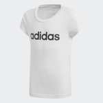 2 x Adidas Girls 100% Cotton Logo T-shirts (Checkout Price / Sizes 4-14 Years) - Free Delivery for Members