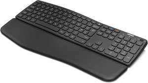 Arteck Universal Wave Ergonomic Keyboard with Palm Rest Multi-Device - w/Code, Sold By ARTECK FBA (Exclusive Prime Price)