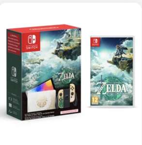 Nintendo Switch OLED Zelda Console & Zelda Tears of the Kingdom Game £359.99 @ Smyths