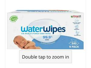 Waterwipes Sensitive Newborn Biodegradable Baby Wipes 9 Pack £18.69 at Superdrug - free delivery for Health & Beautycard members