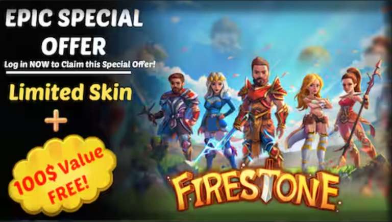 [PC] Firestone Epic Games Offer : LOG IN NOW to the game to Claim these exclusive in-game rewards