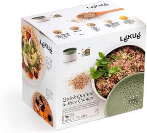Lékué Quick Quinoa and Rice Cooker (for microwave) in green for £14.64 Prime delivered (+£4.99 non Prime) @ Amazon