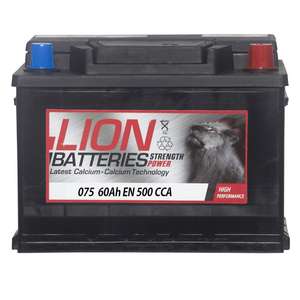 Lion 063 Car Battery - 3 Year Guarantee - with code £34.64 || Lion 075 Car Battery - 3 Year Guarantee with code - £46.19