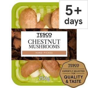Tesco Chestnut Mushrooms 250G - Clubcard Price