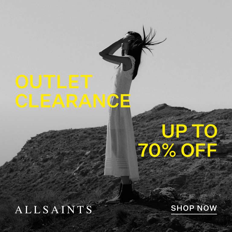 Allsaints up to 70% off Final Clearance Men's & Women's Sale (examples in  description) + free delivery