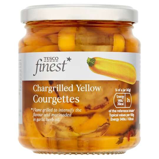 Tesco Finest Chargrilled Yellow Courgettes 280G £1.65 Reduced to clear @ Tesco