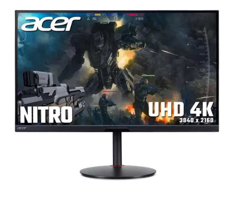 ACER Nitro XV282KKVbmiipruzx 4K 144hz Ultra HD 28" IPS LCD Gaming Monitor - Black £399 at Currys
