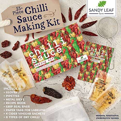 Chilli Sauce Making Kit - Make Your own Hot Sauce £13.99 - Sold by Sandy Leaf Farm Ltd / Fulfilled By Amazon