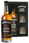 Jameson Black Barrel Triple Distilled Blended Irish Whiskey Glasses Gift Set, 70 cl