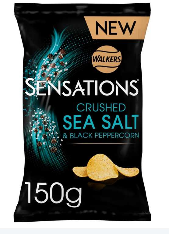 Walkers Sensations Salted & Black Peppercorn Sharing Crisps Instore Fallings Park