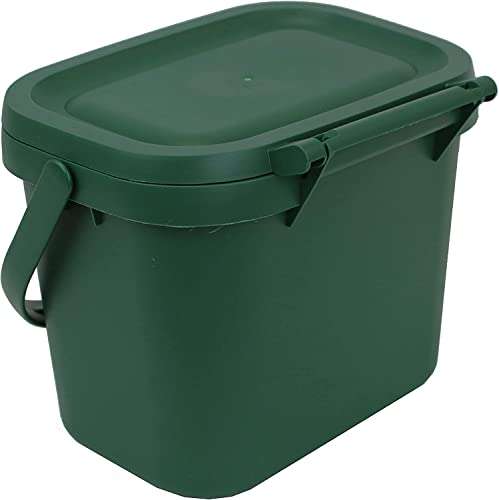 Addis Everyday Kitchen Food Waste Compost Caddy Bin, 4.5 Litre, Dark Green or Dark Grey £4.99 @ Amazon