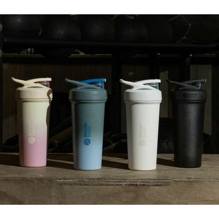 BlenderBottle Spazzola Per Bottiglie 2-in-1 - Con Setole Robuste E Mini Spazzola Flessibile, Grigio