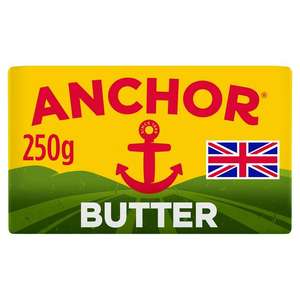 Anchor Butter Salted/ Unsalted 250g £2 @ Sainsburys Dewsbury