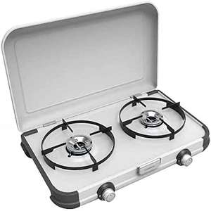 Campingaz, Portable Two Burner Gas Cooker, Outdoor Grill, White