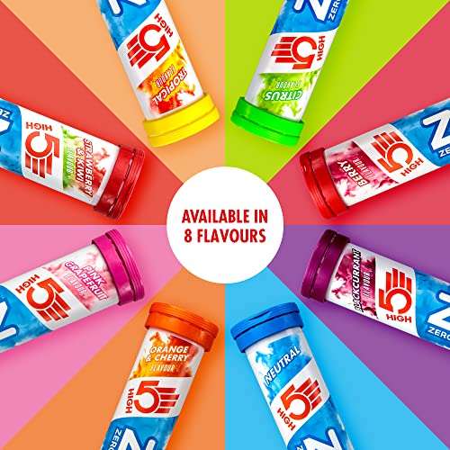 HIGH5 Zero Electrolyte Hydration Tablets Added Vitamin C (Citrus , 20 Count (Pack of 8) £18.42 S&S