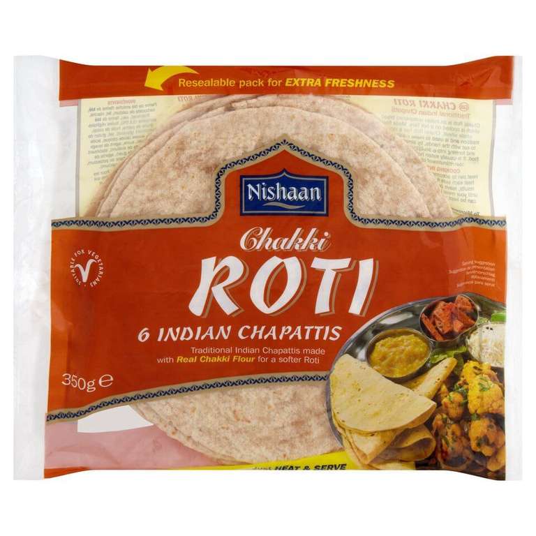 Nishaan Chakki Roti 350G - 6 Per Pack (Oldbury)