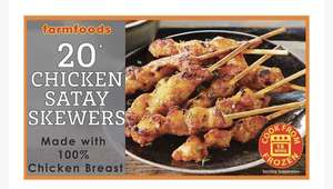 20pk Chicken Satay Skewers - £1.99 @ Farmfoods