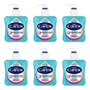 Carex Original Antibacterial Hand soap, 6 x 250ml - £6 at checkout ( £5.64 with Sub & Save) using voucher @ Amazon